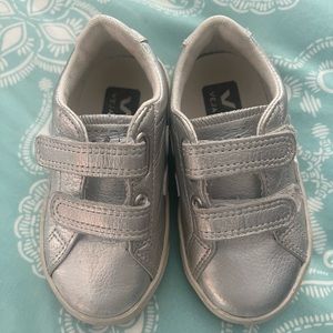 Veja silver toddler sneakers size 8